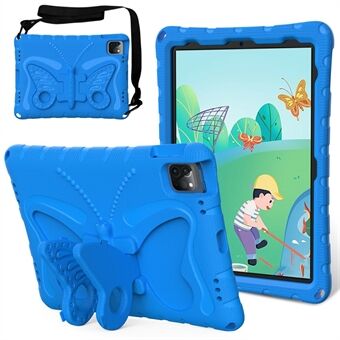 For iPad Pro 12.9-tommers (2018) / (2020) / (2021) / (2022) / Air 13 (2024) / Pro 13 (2024) Butterfly Kickstand EVA-etui med skulderrem.