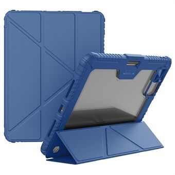 NILLKIN Bumper Lærveske Pro for iPad Pro 12.9 (2020) (2021) (2022) / Air 13 (2024) Nettbrettdeksel Anti-Fall Auto Wake / Sleep Veske