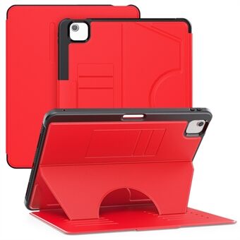 For iPad Air 13 (2024) Etui med kortlommer PC+TPU+PU U-formet stativ dekke til nettbrett