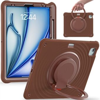 For iPad Air 13 (2024) / iPad Pro 12,9 (2022) / (2021) / (2020) / (2018) Etui, Støtte, PC + Silikon + TPU Tablet Deksel