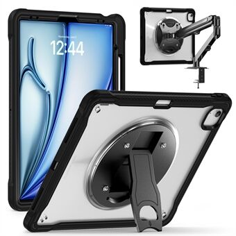 Kickstand-etui for iPad Air 13 (2024) / iPad Pro 12.9 (2022) / (2021) / (2020) / (2018) PC+Silicone+TPU nettbrettdeksel