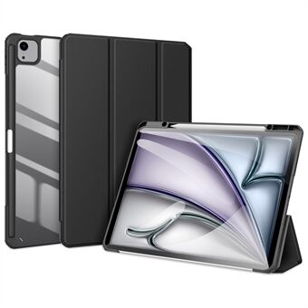 DUX DUCIS TOBY-serien for iPad Air 13 (2024) / iPad Pro 12.9 (2018) / (2020) / (2021) / (2022) Etui i PU-skinn med trefoldet stativ for nettbrett