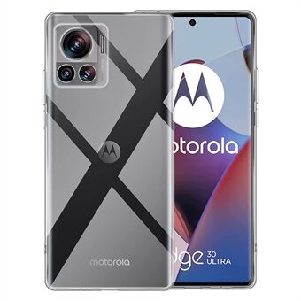 For Motorola Edge 30 Ultra 5G / Moto X30 Pro 5G Clear TPU-telefonveske Anti-fingeravtrykk fallbeskyttelse Mobiltelefondeksel