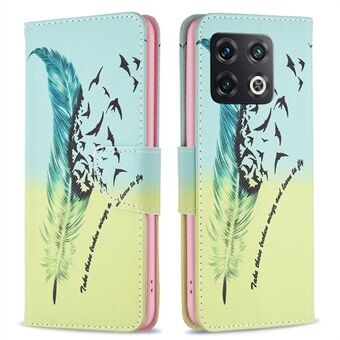 BF Pattern Printing Leather Series-1 for OnePlus 10 Pro 5G PU Leather Flip Case Trykket mønster Stand lommebok magnetisk lås Støtsikkert deksel