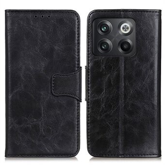 For OnePlus 10T 5G / ACE Pro 5G Split Leather Mobiltelefondeksel Støtte Stand Smartphone Deksel Crazy Horse Texture Lommebok Mobiltelefonskall