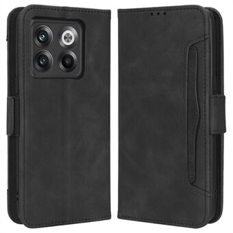 Støtsikkert telefondeksel for OnePlus 10T 5G / ACE Pro 5G, PU Flip Wallet-veske i lær med flere kortspor