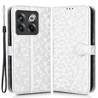 For OnePlus 10T 5G / ACE Pro 5G Fallsikker telefonlommebok-etui Stand prikkmønster påtrykt TPU+PU-skinn Folio Flip Cover Shell