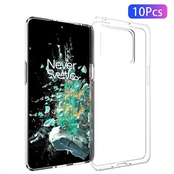 10 stk / pakke for OnePlus 10T 5G / ACE Pro 5G Anti- Scratch Krystallklart TPU-deksel Innvendig vannmerkefritt telefondeksel