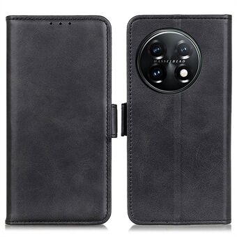 For OnePlus 11 5G telefondeksel Magnetisk lommebok sammenleggbart Stand Anti-støv kuskinn tekstur PU lærveske