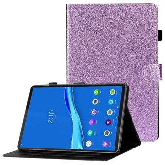 Ripesikker etui for Lenovo Tab M10 Plus (3. gen) / Xiaoxin Pad 2022 10,6 tommer Anti-fall stativdeksel nettbrett skinnetui med kortlommer / glittereffekter