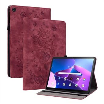 For Lenovo Tab M10 Plus (3rd Gen) / Xiaoxin Pad 2022 10.6 tommer PU-lær-etui med trykket design, ståfunksjon, nettbrettdeksel.