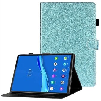 For Lenovo Tab M10 (Gen 3) TB-328FU / TB-328XU Glitterpulver PU-lær Folio-deksel Kortspor Design Brettestativ Automatisk Våke / Sove Smart Deksel med Blyantholder