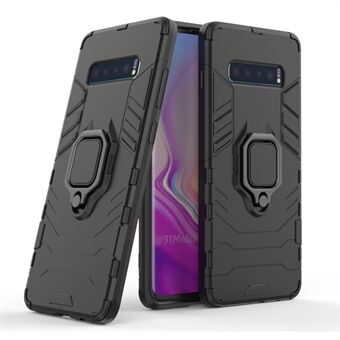 Finger Ring Kickstand PC + TPU Hybrid-deksel til Samsung Galaxy S10 Plus