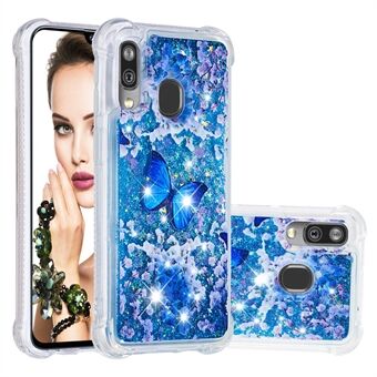 Mønster utskrift Glitter pulver kvikksand TPU skall til Samsung Galaxy A40