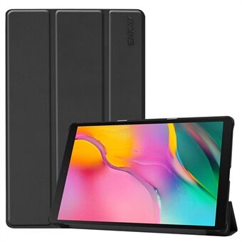 ENKAY HAT PRINCE Tri-fold stativ PU-lær og hard PC bakdeksel Fullstendig støtbestandig etui for Galaxy Tab A 10.1 (2019) T510 / T515