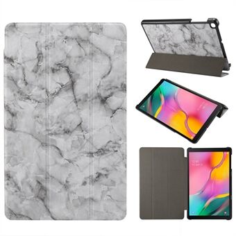 Marmor Tekstur Tri-fold PU-lærer Stativ Tablet Etui for Galaxy Tab A 10.1 (2019) SM-T515 / SM-T510