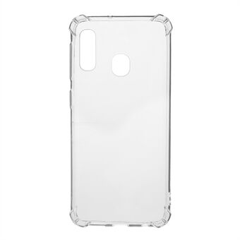 Clear Shock Absorption Soft TPU Phone Shell for Samsung Galaxy A20e - Gjennomsiktig