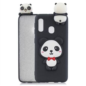 3D Animal Doll Pattern Soft TPU-deksel til Samsung Galaxy A20e