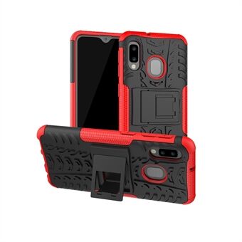 Sklisikker PC + TPU Hybrid Deksel med Kickstand for Samsung Galaxy A20e