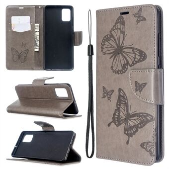 Imprint Butterfly Wallet Stand til Samsung Galaxy A51