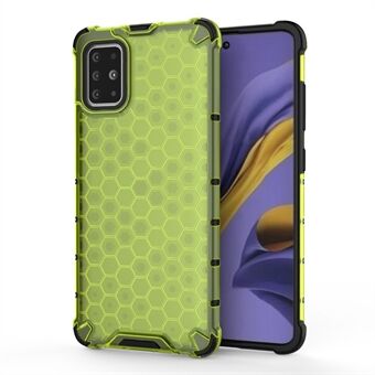 Honeycomb Pattern Støtsikker TPU + PC Hybrid Shell Deksel til Samsung Galaxy A51