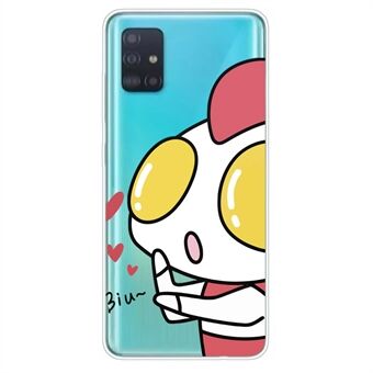 Tegneserie stil utskrift TPU telefon fleksibelt etui til Samsung Galaxy A51