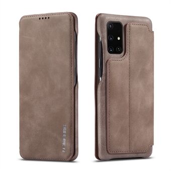 LC.IMEEKE Retro Style Flip Leather Card Holder Telefonveske til Samsung Galaxy A51