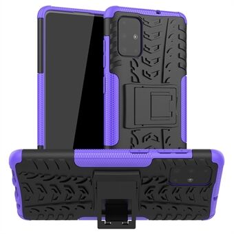 Sklisikker PC + TPU Hybrid Deksel med Kickstand for Samsung Galaxy A71