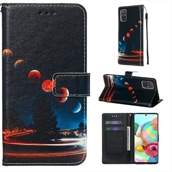 Maling Leather Phone Wallet Stand Case for Samsung Galaxy A71