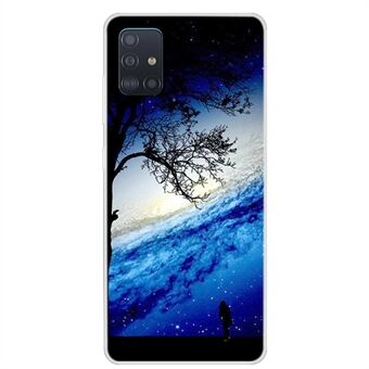 Space Series mønsterutskrift TPU telefonveske til Samsung Galaxy A71 A715