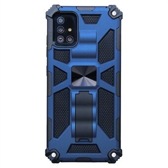 Kickstand Armor Style PC TPU hybrid skall med magnetisk metallplate til Samsung Galaxy A71 SM-A715