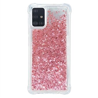 Pure Color Glitter Powder Quicksand TPU Deksel til Samsung Galaxy A71 SM-A715