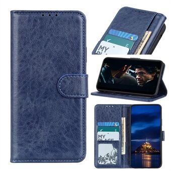 Crazy Horse Skin Leather Flip Cover lommebok Stand Mobiltelefon Veske til Samsung Galaxy S20