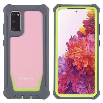 For Samsung Galaxy S20 4G / S20 5G Nøyaktig utskjæring Støtsikker anti-slipp myk TPU-ramme + Akrylbakside Avtakbar 2-i-1 mobiltelefonveske