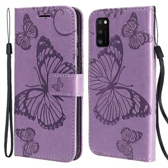 Imprint Butterfly fallsikkert Stand med stropp for Samsung Galaxy A41 (global versjon)