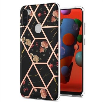 Fallsikkert, slankt marmordesign IML IMD galvanisering, mykt TPU-telefondeksel for Samsung Galaxy M11 / A11 (EU-versjon)