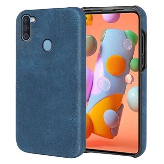 Fallbeskyttelse PU-skinnbelagt PC-telefonveske Shell for Samsung Galaxy M11 / A11 (EU-versjon)