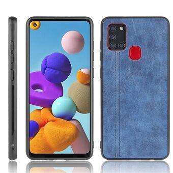 PU-skinnbelagt PC + TPU-mobildeksel til Samsung Galaxy A21s