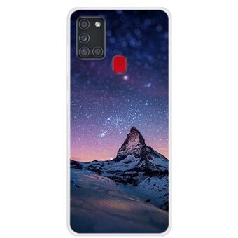 Space Series Mønsterutskrift Myk TPU-bakdeksel til Samsung Galaxy A21s