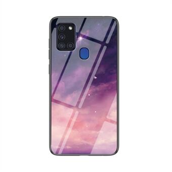 Starry Sky Tempered Glass + PC + TPU Combo-deksel til Samsung Galaxy A21s