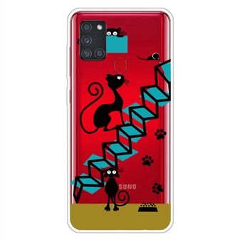 Mønsterutskrift TPU mykt telefondeksel for Samsung Galaxy A21s