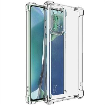 IMAK UX-4 Serie for Samsung Galaxy Note20 5G / Note20 Etui Rett Ramme Fire Hjørne Støtsikkert Gjennomsiktig TPU Deksel