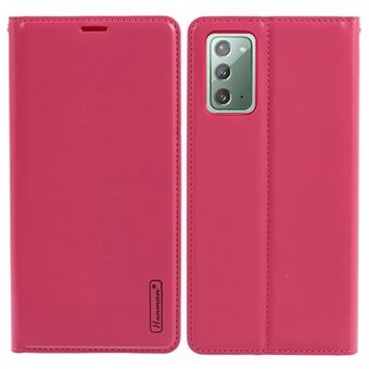 HANMAN Minuo-serien for Samsung Galaxy Note20 / Note20 5G-etui i PU-skinn for mobiltelefonen.