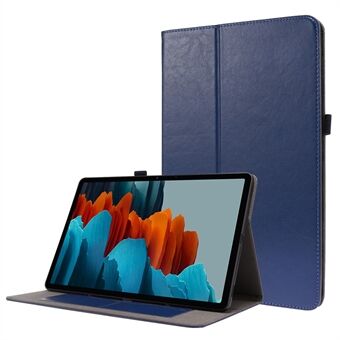 Crazy Horse tekstur to-folds design lær trekk for Samsung Galaxy Tab S7 / S8