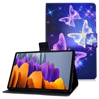 For Samsung Galaxy Tab S7 T870/Galaxy Tab S8 X700 X706 Motstå fall Tilfeldig trykk Lærnettbrettsak Beskyttende deksel