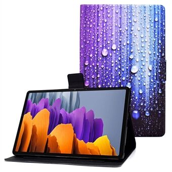 For Samsung Galaxy Tab S7 T870 / Galaxy Tab S8 X700 X706 Anti-drop Pattern Printing Leather Tablet-etui Beskyttende deksel