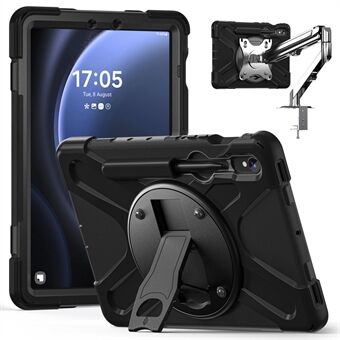 For Samsung Galaxy Tab S9 FE X510 / S9 X710 / S8 X700 / S7 T870 Etui Stativ PC+Silikon Nettbrettdeksel