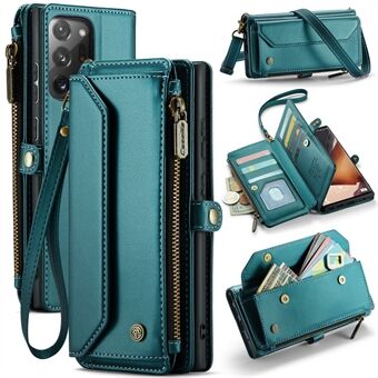 CASEME C36-serien for Samsung Galaxy Note20 Ultra / Note20 Ultra 5G. Skinnveske til telefon med remmer.