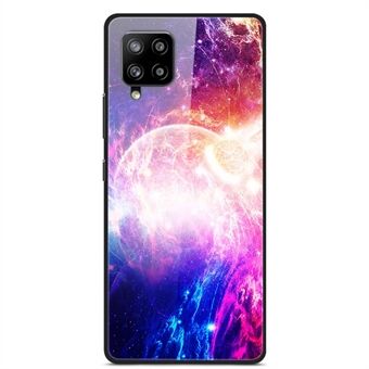 Mønsterutskrift for Samsung Galaxy A42 5G Glass + PC + TPU Hybrid Deksel