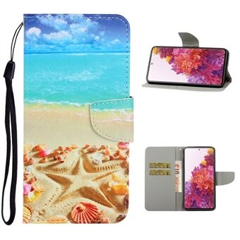 For Samsung Galaxy S20 FE/Fan Edition/S20 FE 5G/Fan Edition 5G/S20 Lite/S20 FE 2022 Mønsterutskrift Flip Leather Wallet Protective Case